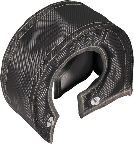 بطانية maxpeedingrods T6 من ألياف الكربون توربو غطاء درع الحرارة مع زنبركات تثبيت لـ HX52 HT60 GT40 T88 GT55 GT5533R GT5541R T88 Turbo in Kuwait