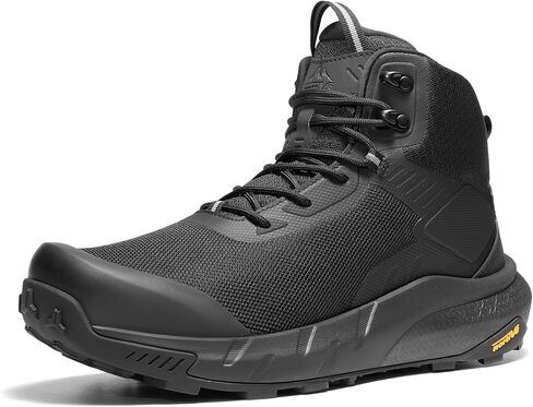 NORTIV 8 Men's Waterproof Military Tactical Work Boots Leather Motorcycle Combat Boots Lightweight Non-Slip Hiking Boots for Men in Kuwait
