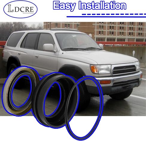 6 قطع طقم ختم محور العجلة الخلفية 90310-50006، 90313-48001، متوافق مع Toyota 4Runner، Tacoma، T100، Tundra، Pickup 1979-2006، يستبدل 90301-88077، مجموعة ختم المحور الخارجي الداخلي OEM لمحور المحرك الخلفي in Kuwait
