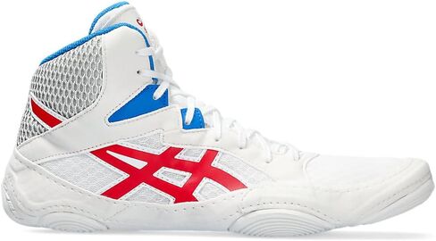 ASICS Men's Snapdown 3 Wrestling Shoes, 5, White/Classic RED in Saudi Arabia