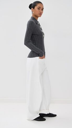 Women's Sugarman Knit Long Sleeve Polo in Saudi Arabia