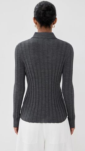 Women's Sugarman Knit Long Sleeve Polo in Saudi Arabia
