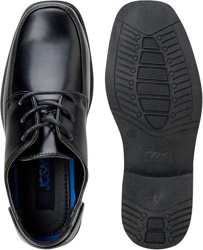 حذاء Josmo للأولاد برباط - أسود ناعم (مقاس 9 للأطفال الصغار) in Kuwait