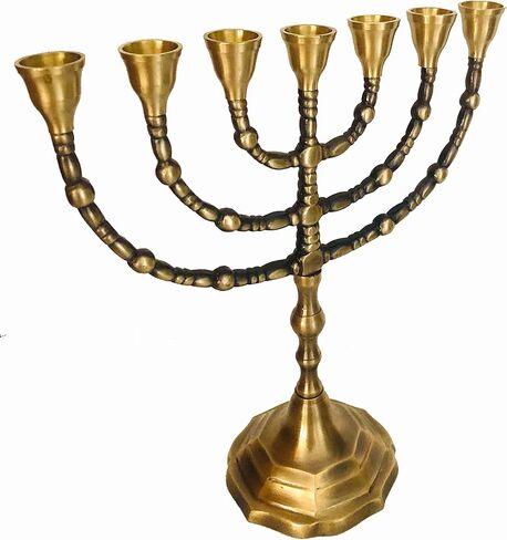 10״ high, 7 Branch, Menorah Candles, Holyland 7 Branch Beautiful Menorah from Israel from The holy Land Jerusalem in Saudi Arabia