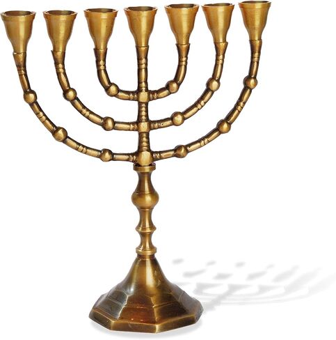 10״ high, 7 Branch, Menorah Candles, Holyland 7 Branch Beautiful Menorah from Israel from The holy Land Jerusalem in Saudi Arabia