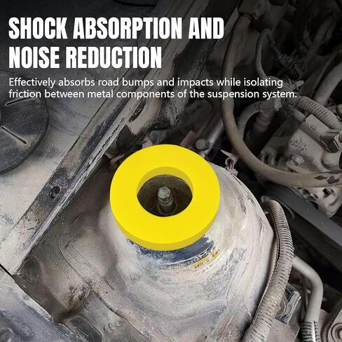 Wuyaoyao 2PCS Shock Bushings, Heavy Duty Suspension Bushings Rubber Ring for Shock Absorption & Noise Reduction, Shock-Absorbers Pad Buffer Damper Washers for Strut Tower Top Soundproof Sealing in Kuwait