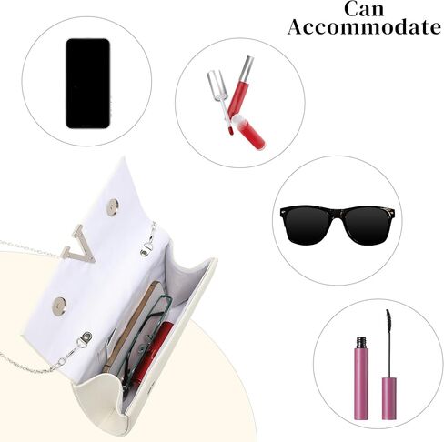 YYW Evening Clutch Purse Faux Suede Handbags Small Wedding Purses for Women Elegant Ladies Formal Crossbody Shoulder Bag in Kuwait