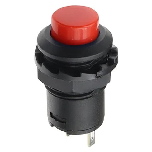 DS-228 DS-428 مفتاح زر الضغط، 12 مم قفل ذاتي مؤقت، أحمر، 3A 125VAC 1.5A 250VAC، هيكل نحاسي (أبيض مؤقت) in Kuwait