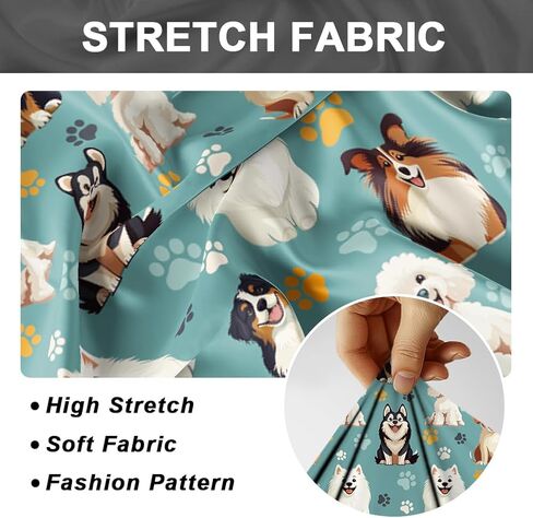 2pcs Cartoon Dog Computer Office Chair Covers Pet Rotating Chair Slipcovers Stretchable Washable Anti-Dust Chairs Protective Slipcover for Universal Desk Rotating Chair Computer Chairs in Saudi Arabia
