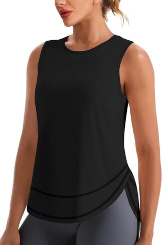 قمصان نسائية بدون أكمام للتمرين وخفيفة الوزن وخفيفة الوزن للتنس واليوجا وقمصان رياضية للجري بدون أكمام للنساء in Kuwait