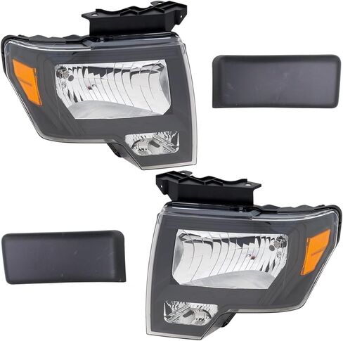طقم المصابيح الأمامية البديلة (هالوجين) يناسب سائق Ford F-150 2011-2014 V8 (5.0L / 6.2L) واليمين in Kuwait