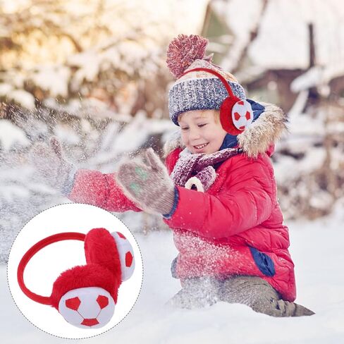 POPETPOP Kids Earmuffs Soft Plush Winter Ear Warmers Lightweight Durable Warm Protective Ear Cover for Outdoor Sports and School in Saudi Arabia