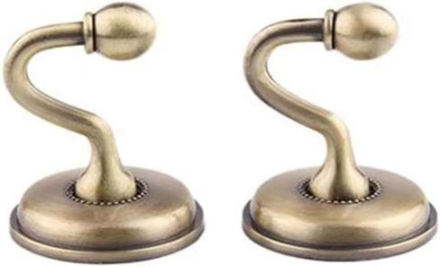 2pcs Practical Towel Holder, Vintage Curtain Holdbacks Tieback Hooks Door Wall Hat Coat Hangers(Red Bronze) in Saudi Arabia