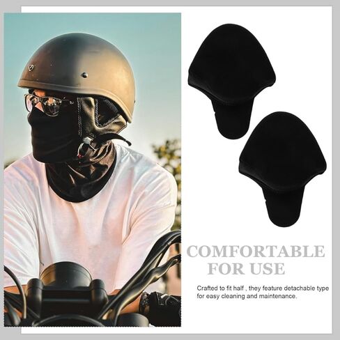 BESTYASH Detachable Thermal Helmet Ear Warmers for Winter Biking Noise Reduction Ear Pads Universal Fit Protective Earmuffs for Cycling in Saudi Arabia