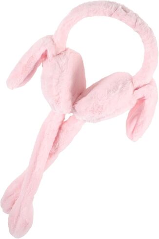 HANABASS Rabbit Ear Earmuffs Women Winter Plush Movable Ear Warmers Cold Weather Outdoor Accessories in Saudi Arabia