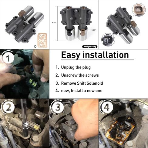 28260R90004 Shift Solenoid متوافق مع Honda Accord 2008-2012 2.4L، Cr-V 2012-2014 2.4L، Element 2009-2011 2.4L، Crosstour 2012-2015 2.4L in Kuwait
