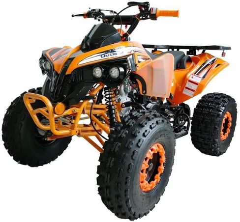 HHH ترقية 125cc ATV Sports ATV Quad Youth Utility Style 125cc ATV أوتوماتيكية بالكامل مع غاز عكسي ATV 4 ويلر أوتلاندر ATV Quads إطارات كبيرة 19/18 بوصة (أحمر) in Kuwait