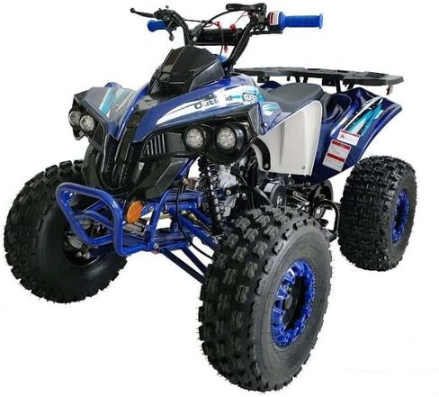 HHH ترقية 125cc ATV Sports ATV Quad Youth Utility Style 125cc ATV أوتوماتيكية بالكامل مع غاز عكسي ATV 4 ويلر أوتلاندر ATV Quads إطارات كبيرة 19/18 بوصة (أحمر) in Kuwait