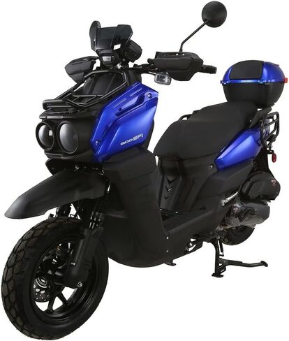 HHH ترقية خزان 200 EFI سكوتر TANK 200 دراجة نارية 200cc دراجة نارية سكوتر دراجة الشارع أوتوماتيكية بالكامل مع مطابقة الجذع الخلفي (أسود) in Kuwait