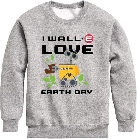 Disney Wall-E - Love Earth Day - سترة صوفية برقبة دائرية للأطفال والشباب in Saudi Arabia