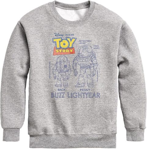 Disney Toy Story 4 - Buzz Sketches - Toddler & Youth Crewneck Fleece Sweatshirt in Saudi Arabia