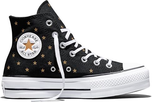 حذاء رياضي نسائي من Converse Chuck Taylor All Star Lift منصة مطرزة بالنجوم عالية الجودة in Saudi Arabia