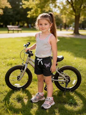 Poroka 4 Pack Toddler Girls Casual Shorts Unicorn Cartoon Print Athletic Dolphin Shorts for Kids Summer Activewear 2-7Y in Kuwait