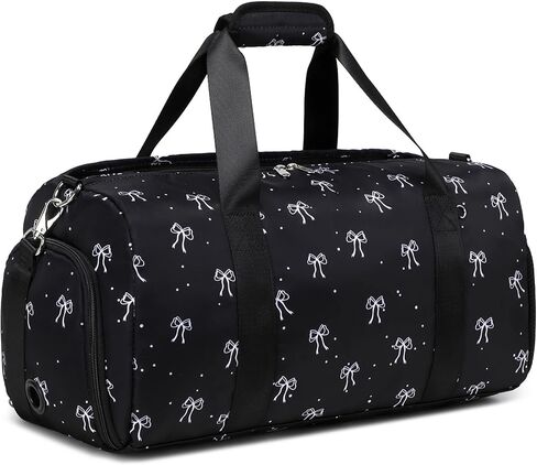 Girls Duffle Bags, Large-capacity Purple Gym Sport Bag Girls Gymnastics Overnight Bag Travel Sleepover Bags with Wet & Shoe Compartments Ballet Bag for Girls in Saudi Arabia
