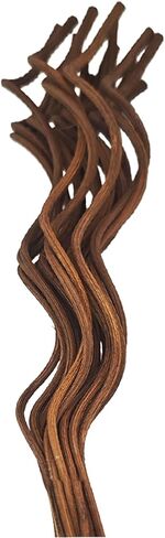 20PCS 11 inch Wavy Reed Diffuser Sticks, Rattan Fragrance Refill Sticks for Home and Office Aromatherapy (Dark Brown) in Saudi Arabia