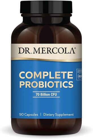 Dr. Mercola Complete Probiotics 70 Billion CFU, 90 Servings (90 Capsules), Dietary Supplement, Supports Digestive Health, Non GMO, NSF Certified in Saudi Arabia
