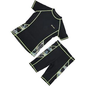 Acouto Summer Swimwear Set for Men with Short Sleeve Shirt and Shorts – Ideal for Surfing, Diving, and Sports Activities in Saudi Arabia
