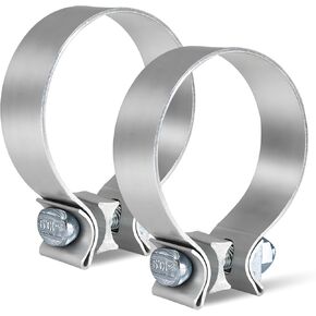 2.5 inch Exhaust Clamp, 2 PCS Narrow Band Muffler Clamps for Exhaust Pipe. (304 Stainless Steel) in Saudi Arabia