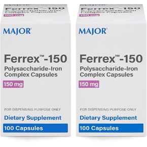 Major Ferrex-150 Polysaccharide-iron Complex Capsules 10 X 10 by MAJOR PHARM (PGN) in Saudi Arabia