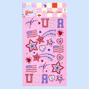 xo, Fetti USA Face Gems - 33 Sticker Gems | Fourth Of July, Patriotic Party, Red White Blue, Independence Day, Festival, Stars, Sparkly in Kuwait