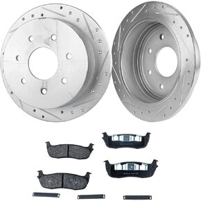 مجموعة دوارات ومنصات الفرامل الخلفية المكافئة تناسب قرص Ford F-150 F-250 (8-Cyl 4.6L) ذو 7 عروات in Kuwait