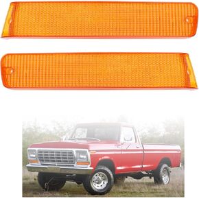 مصابيح إشارة الانعطاف الأمامية الكهرمانية، متوافقة مع شاحنة Ford F-150 1973-1979، 1978-1979 برونكو، ضوء الزاوية in Kuwait