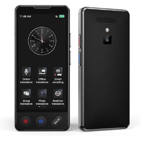 جهاز مترجم اللغة لا يحتاج إلى واي فاي، 2026 مترجم AI مطور، يدعم 150 لغة ترجمة فورية ثنائية الاتجاه، غير متصل/تسجيل/مترجم صور لسفر العمل in Kuwait