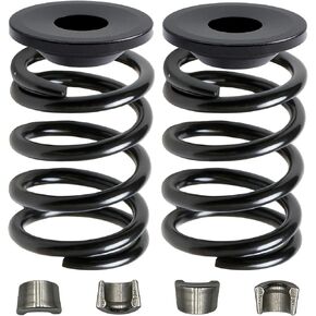 36lb Valve Nickel Plated Springs & Billet Aluminum Retainer Kit for Predator 212/224 Non-Hemi for Tillotson 212R/225R/RS for Coleman CT200U/BT200X for GX160/GX200 Clone Drop-In High-RPM Combo (Black) in Kuwait