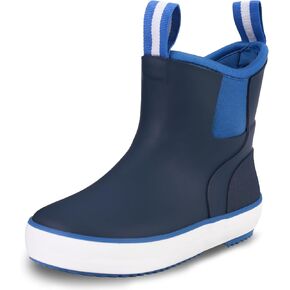 CasaMiel Waterproof Rubber Rain Boots for Big Kids - Youth Ankle Muck Boots, Non-slip Natural Rubber Snow Shoes, Boys Girls Deck Boots for Mud Gardening Fishing Hunting Outdoor in Saudi Arabia