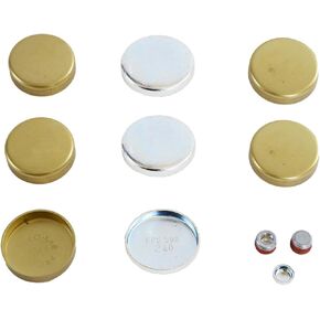 Brass Freeze Plug Kit (Expansion/Core Plugs) - Fits Ford Mercury 144 170 200 250 Inline-6 Engines 1960-1983 in Kuwait