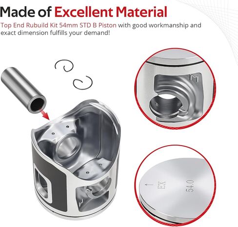 JAVIK Top End Rubuild Kit 54mm STD B Piston For Honda CR125R 2003 2004 O.E.M# 13110-KSR-A00 in Kuwait