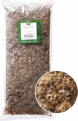 Monterey Bay Herb Co. Arnica Flowers Whole | Used to Produce Infused Oils for Topical Use | 1 LB in Kuwait