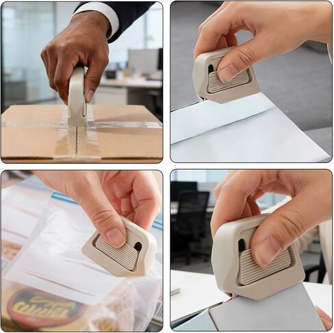 2 Pcs Magnetic Box Cutter,Box Opener Cutter,Ceramic Box Cutter,Ceramic, Box Cutters Retractable For Kids,Home And Office, Cardboard Cutting Tool(White+Black) in Kuwait