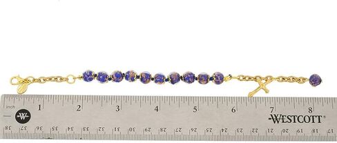 Glass Of Venice Murano Glass Sommerso Rosary Bracelet - Navy Blue in Saudi Arabia