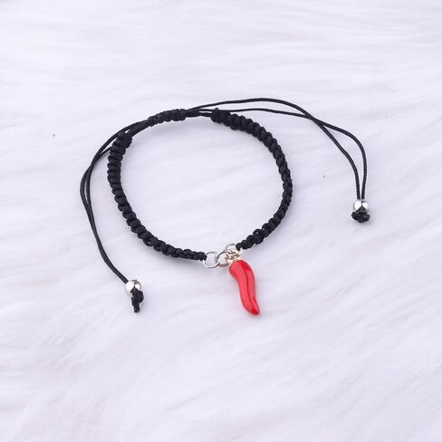 BLEOUK Italian Fertility Bracelet Good Luck Charm Red Horns Italy Gift Italian Protection Jewelry in Saudi Arabia