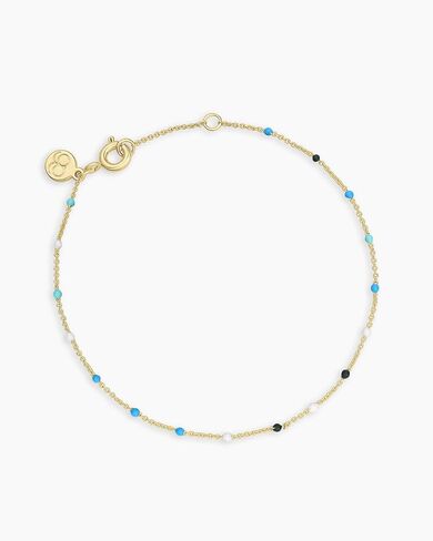 gorjana - Capri Bracelet - Everyday Wear - Vibrant Color Design - Inspired by Laguna Beach, Delicate Enamel Beads - Stackable Style, Trendy Fashion Accessory in Saudi Arabia