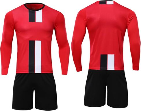 Unisex Long Sleeve Football Kit Adult Teen Child Moisture-Wicking Soccer Shirt Men Women Boys Girls Training Match in Saudi Arabia