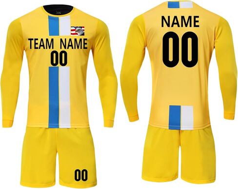 Unisex Long Sleeve Football Kit Adult Teen Child Moisture-Wicking Soccer Shirt Men Women Boys Girls Training Match in Saudi Arabia