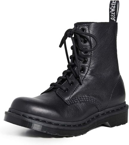 Dr. Martens, 1490 10-Eye Leather Boot for Men and Women, Black Smooth, 7 US Women/6 US Men in Saudi Arabia