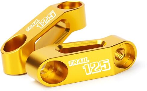 دراجة نارية مرآة الرؤية الخلفية الناهضون تمديدات طقم محوّل متوافق مع H.onda Trail 125 CT125 Hunter Cub 2025 2024 2023 2022 2021 | إكسسوارات CT 125 Trail125 (ذهبي) in Kuwait